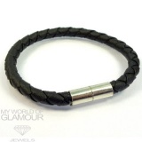 Lederarmband schwarz