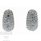 Ohrringe mit Swarovski Elements Halbcreolen