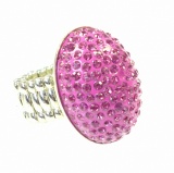 Ring Damen flexibel Fuchsia