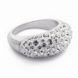 Ring mit Swarovski Elements breit