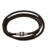 Lederarmband Lederkette schwarz, Echt Leder-Kette bzw. Armband, Lederband für Damen und Herren