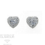 Ohrringe mit Swarovski Elements Herz