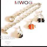 Bettelarmband mit Swarovski Elements Fisch