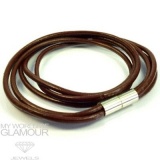 Lederarmband Lederkette braun
