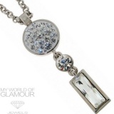 Kette mit Swarovski Elements dreiteilig