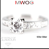 Ring silber Zirkonia