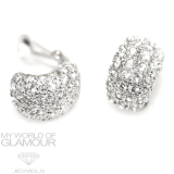 Ohrclips mit Swarovski Elements rhodiniert