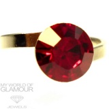 Ring mit Swarovski Elements 10mm
