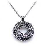Kette mit Swarovski Elements schwarz