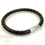Lederarmband dunkelbraun
