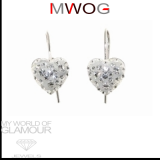Ohrringe Herz mit Swarovski Elements