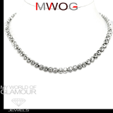 Tenniscollier mit Swarovski Elements