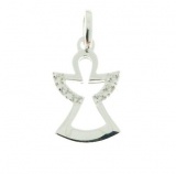 Schutzengel Anhänger Silber modern