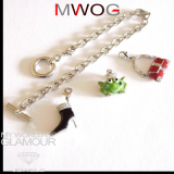 Bettelarmband mit Swarovski Elements Frosch