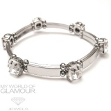 Armband mit Swarovski Elements klar