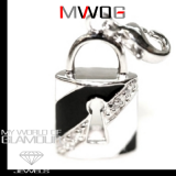 Charms Bettelanhänger mit Swarovski Elements Schloss