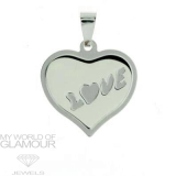 Partnerkette mit Gravur LOVE und Kette Silber