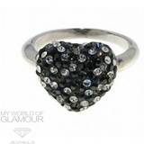 Ring mit Swarovski Elements Herz