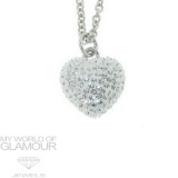 Herzkette Ich liebe dich mit Swarovski Elements