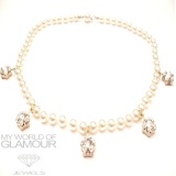 Collier Perle mit Swarovski Elements