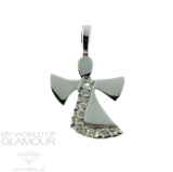 Glücksbringer Schutzengel Kette Echt Silber