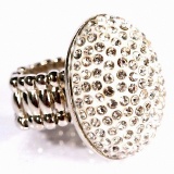 Ring Damen flexibel weiss