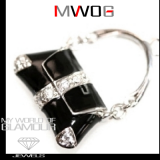Charms mit Swarovski Elements Handtasche