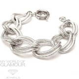 Armband Panzerkette diamantiert
