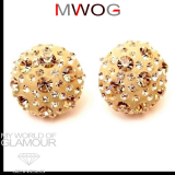 Ohrstecker mit Swarovski Elements vergoldet