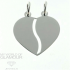 MWOG - Silberschmuck Partneranhnger Herz XL mit Gravur + Kette